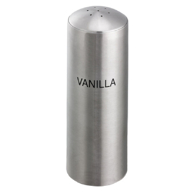 Service Ideas STC7VANILLA Shaker 7 Hole Top "vanilla" Printed On Body