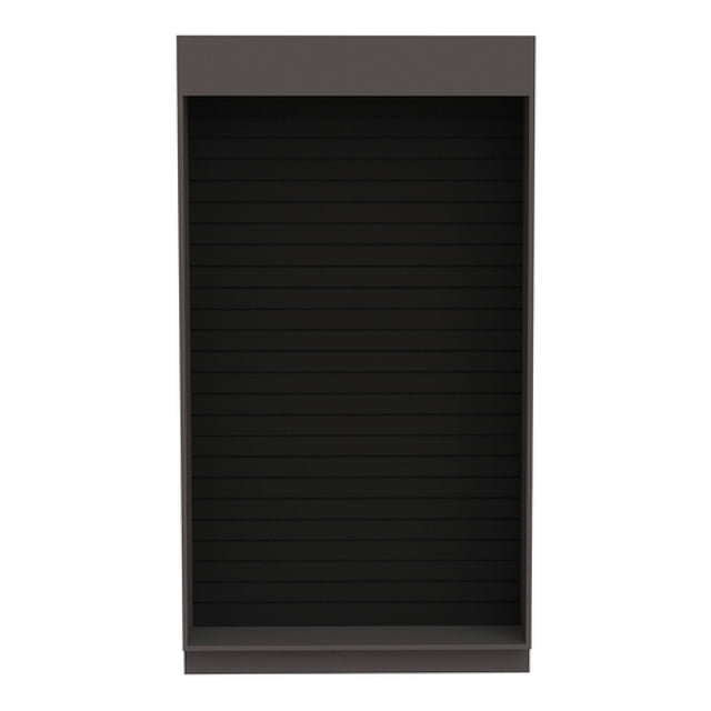 Hubert 58012 - Expressly Hubert® Micro Market Slatwall Snack Kiosk, 48"W X 26 3/4"D X 88"H