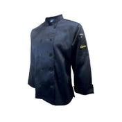 Thunder Group CJ406BKM Chef Regalia Women's French Cuffs Chef Jac Tapered Long Sleeve