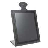 Hubert 28023 - Expressly HUBERT® Dark Ash Countertop Cutting Board 1 Pocket Menu Board - 11"L X 6 1/8"W X 16 3/4"H