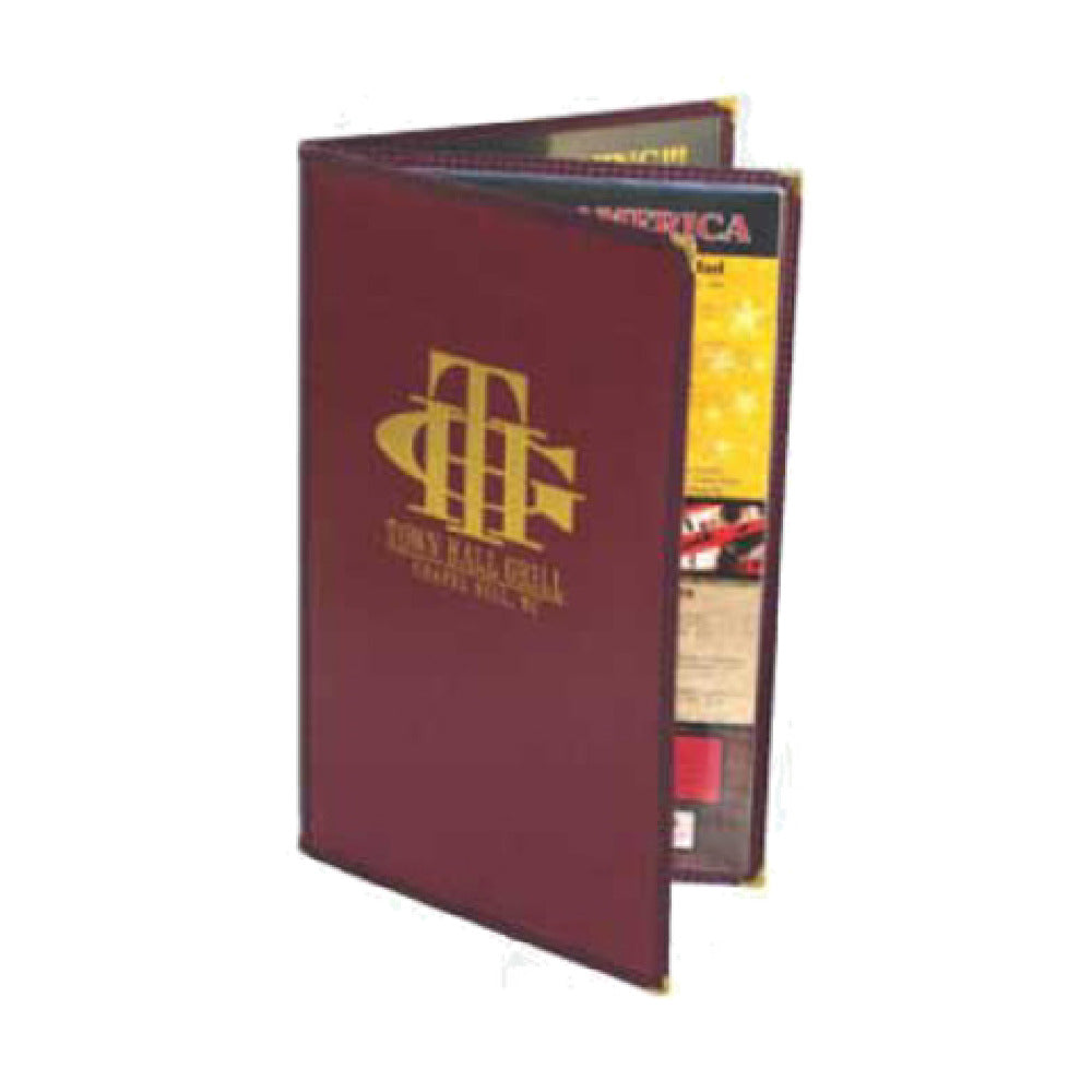 Menu Solutions CP410B Menu Jacket Holds 5-1/2" X 11" Inserts Double Panel With 2 Views