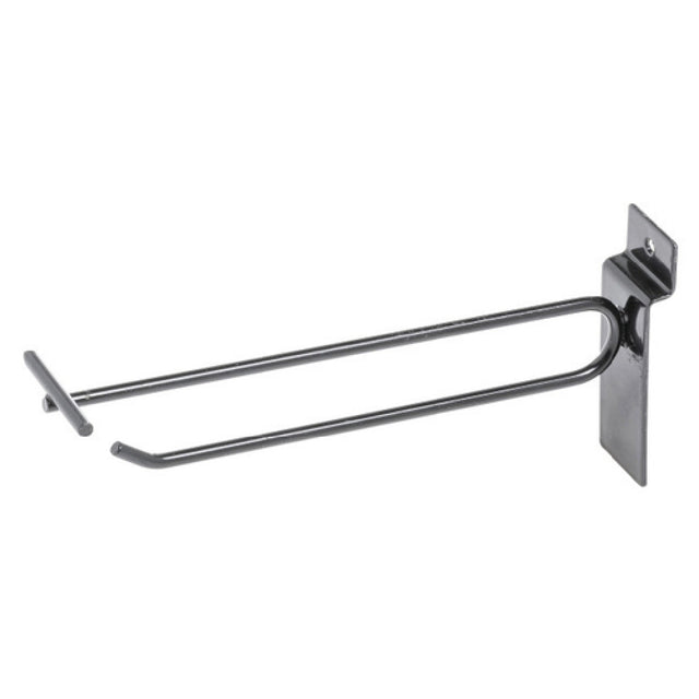 Hubert 61777 - Slatwall Scanner Hook, 6", Black (100 Each Per Case)