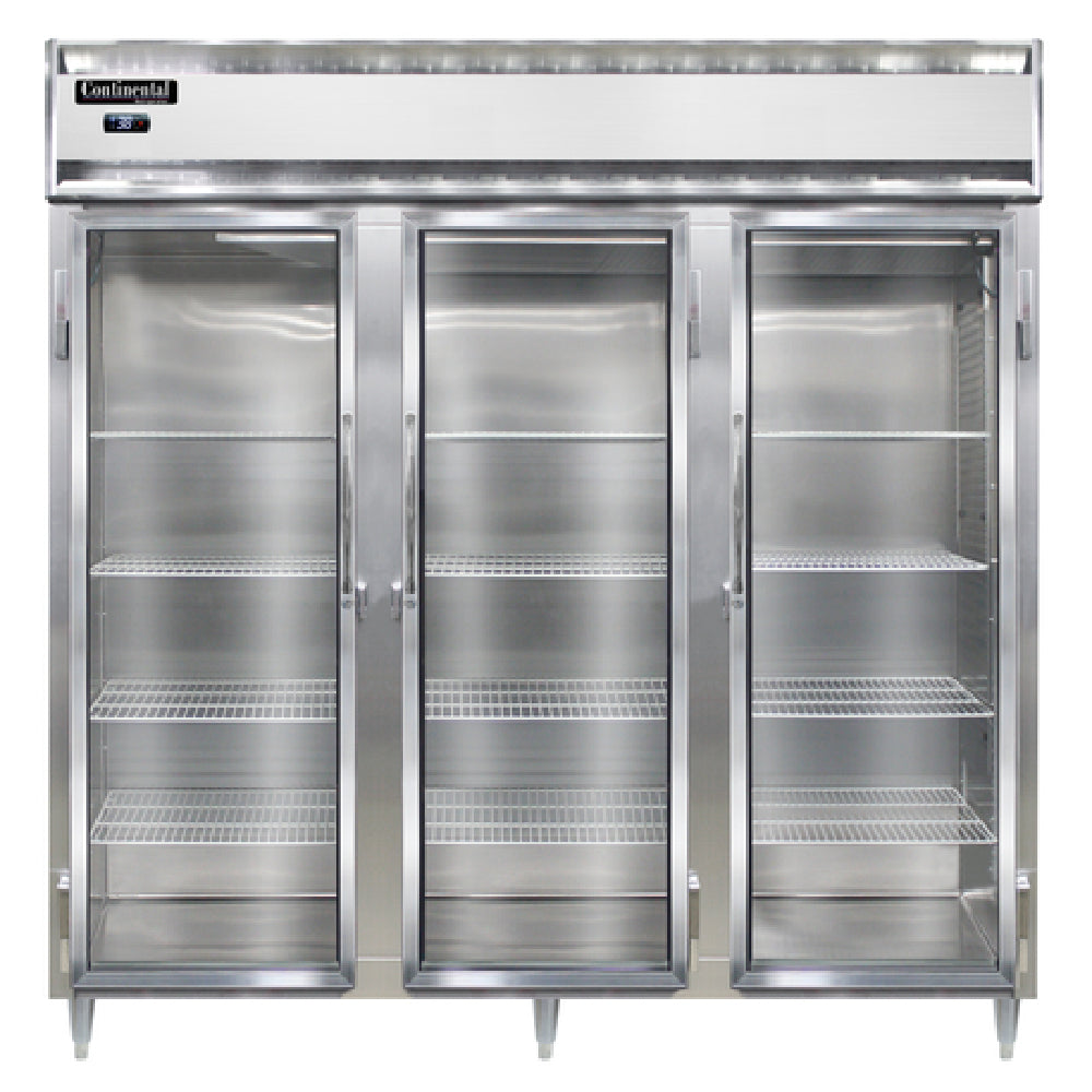 Continental Refrigerator D3RNGD Designer Line Refrigerator Reach-in Three-section