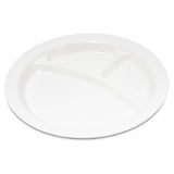 Carlisle PCD22002 Carlisle Compartment Plate (3) 1" Deep Wells 9" Dia.
