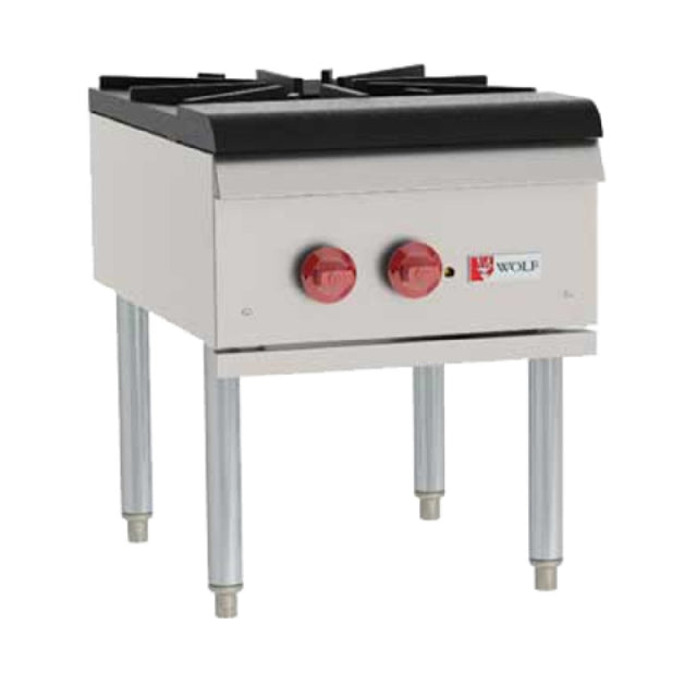 Wolf WSPR1_NAT Stock Pot Range 18” W X 24” D X 22-1/2” H 110000 BTU Total With (1) Cast Iron Two-ring Burner