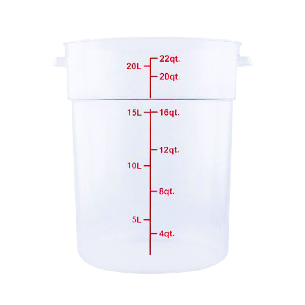 Hubert 62919 - CenPro® Food Storage Container, 12-1/4"W X 12-1/4"D X 14-7/8"H, Round
