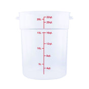 Hubert 62919 - CenPro® Food Storage Container, 12-1/4"W X 12-1/4"D X 14-7/8"H, Round