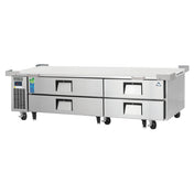 Everest Refrigeration ECB82-86D4 Chef Base Refrigerator Two-section 86-1/4"W