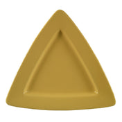 CAC China TRG-12-Y Festiware Plate 11-1/2"L X 11-1/2"W X 1"H Triangular