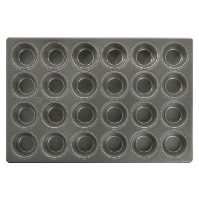 Hubert 82380 - Muffin Pan, Holds (24) 3-4/5 Oz. Muffins (4 Rows Of 6), 20-11/16" X 14-1/16" X 1-3/8"H