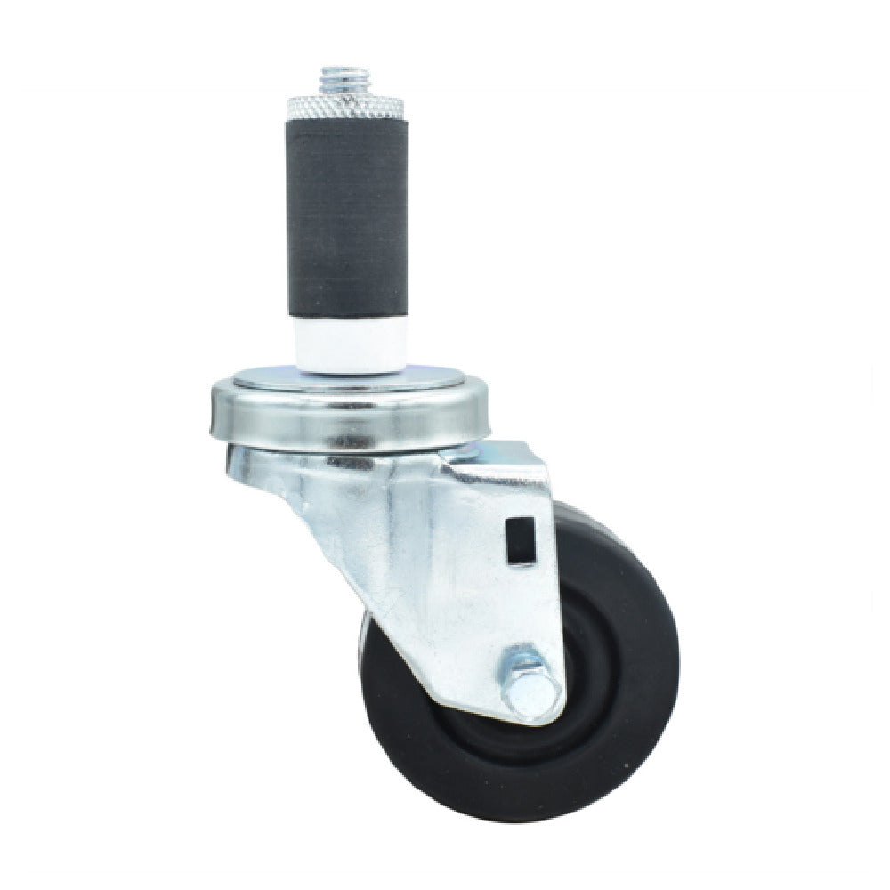 BK Resources 3SBR-2RA-HR - Swivel Caster, 1-1/4" Expanding Stem, 3" Hard Rubber Wheel