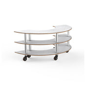 Steelite MGCMSX01CSXH - Modular Creative Curved Unit White Carrera Stainless Steel
