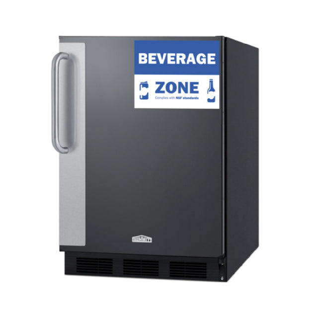 Summit FF6BK7BZ All-refrigerator 24" Wide 5.5 Cu.ft