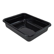 Quantum FSB-20155CS_BLACK - Bussing Tub, 15"W X 20"L X 5"H, Flat Bottom