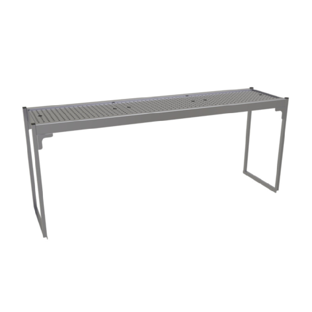 Glastender SOS/SS-60 Single Overshelf 60"W X 15"D X 24"H Removable Perforated Inserts