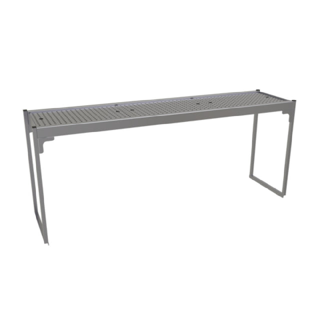 Glastender SOS/SS-60 Single Overshelf 60"W X 15"D X 24"H Removable Perforated Inserts