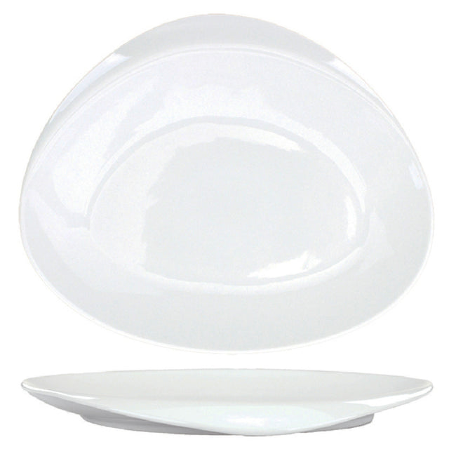 International Tableware VL-16 Plate 10-1/2"W X 9"D X 1"H Organic Round