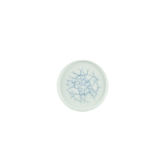 Churchill China KTPGWP211 Walled Plate 8.67" Dia. Kintsugi Pearl Grey