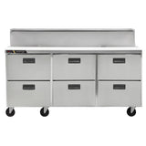 Traulsen CLPT-7230-DW Centerline™ By Traulsen Mega Top Prep Table Refrigerator