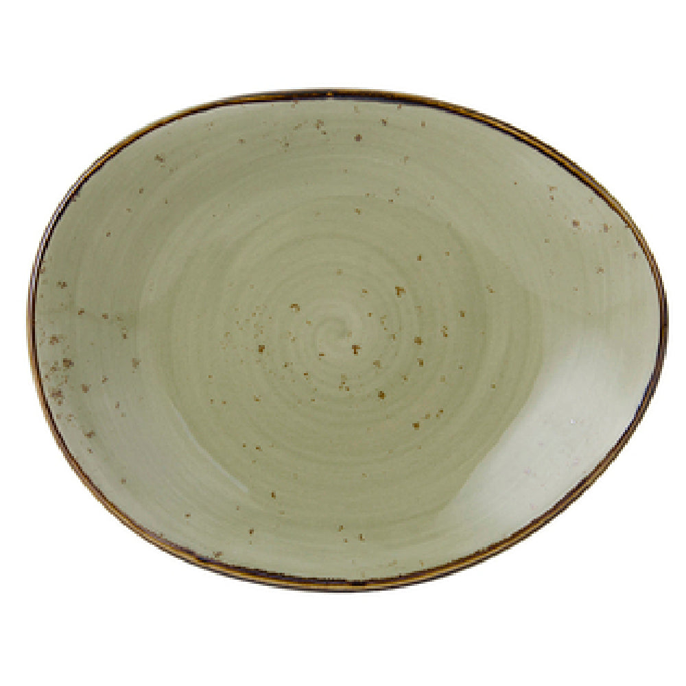 Tuxton GGO-650 Plate 8-3/8" X 6-7/8" X 1-1/2"H Ellipse