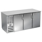 Beverage Air BB72HC-F-PT-S - Refrigerated Open Food Rated Back Bar Pass-Thru Storage Cabinet