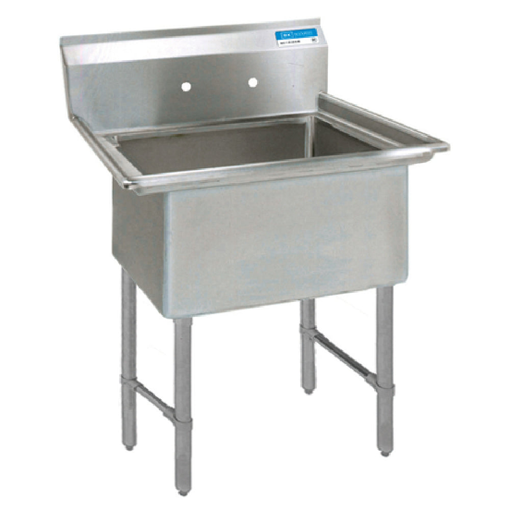 BK Resources BKS-1-15-14S Sink One Compartment 20"W X 20-13/16"D X 43-3/4"H Overall Size