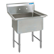 BK Resources BKS-1-15-14S Sink One Compartment 20"W X 20-13/16"D X 43-3/4"H Overall Size