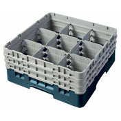 Cambro 9S638414 Camrack® Glass Rack With (3) Soft Gray Extenders Full Size