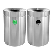 Alpine Industries ALP475-50-CO-T Trash Can And Compost Bins 50 Gallon Stainless Steel