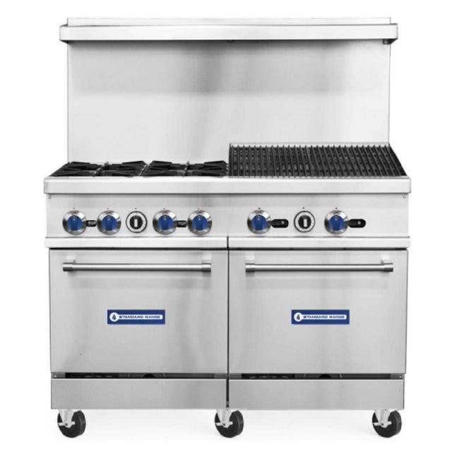 USR Brands SR-R48-24CB Standard Range Restaurant Range Natural Gas 48"W