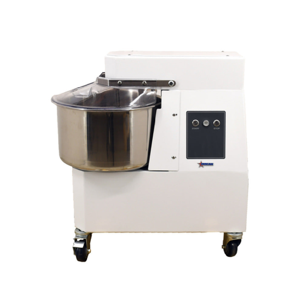 Omcan 45417 (MX-IT-0020-F) Trento Spiral Mixer 21L (~46lbs.) Capacity Fixed Stainless Steel Froged Spiral Tool