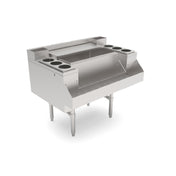 John Boos UBJB-2742-CP10-CH Casino Jockey Box Ice Bin/Cocktail Unit 42"W X 26-1/2"D X 32-1/2"H Overall Size