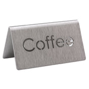 Service Ideas 1C-BF-COFFEE-MOD Beverage ID Tent "Coffee" 1-1/2"H X 3"W