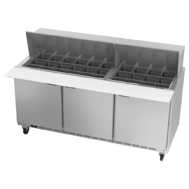 Beverage Air SPE72HC-30M Mega Top Refrigerated Counter Three-section 72"W