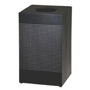Rubbermaid FGSC18EPLTBK Silhouette Indoor Receptacle 20 Gallon 19" X 19" X 32"H