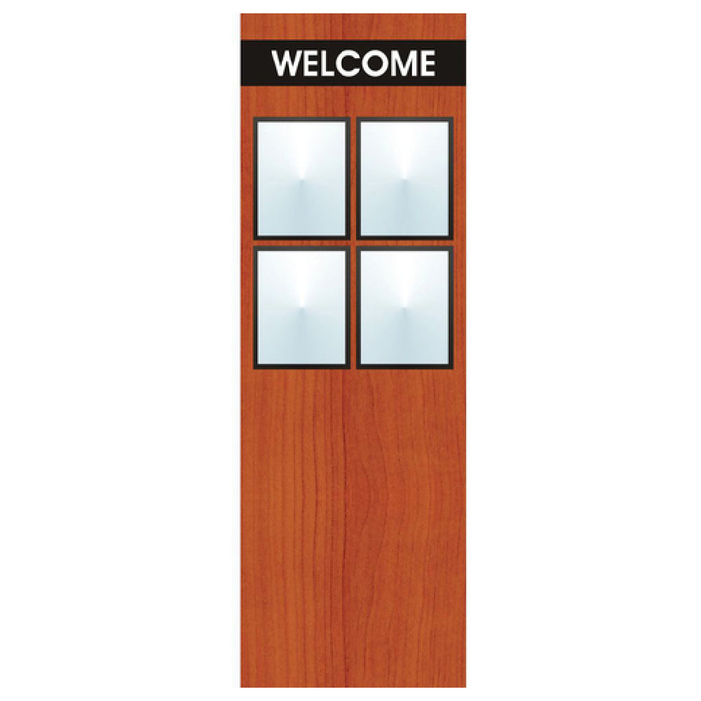Hubert 84354 - Menu Board, 4-pocket, Floor Stand