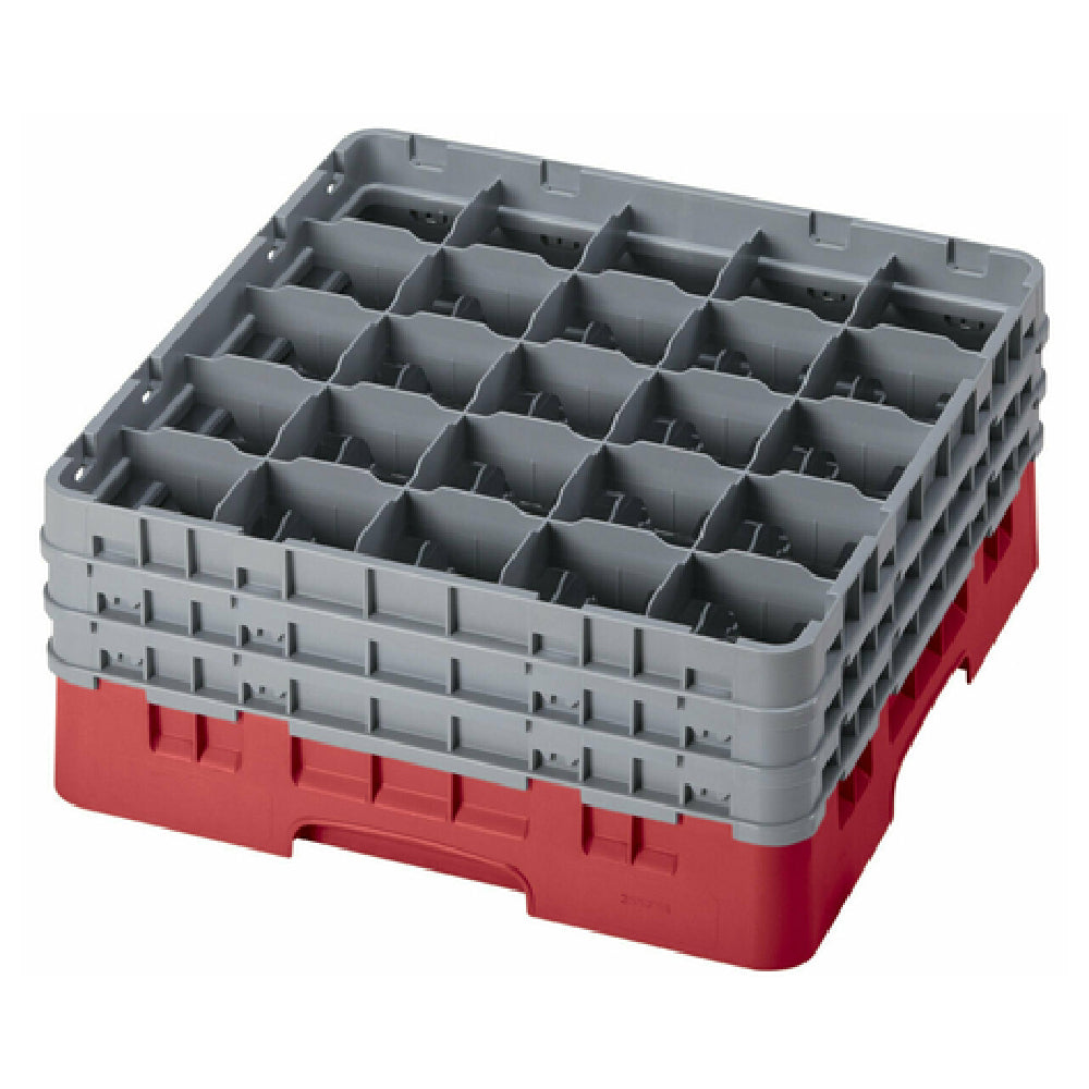 Cambro 25S738163 Camrack® Glass Rack With (3) Soft Gray Extenders Full Size