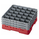 Cambro 25S738163 Camrack® Glass Rack With (3) Soft Gray Extenders Full Size