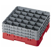Cambro 25S738163 Camrack® Glass Rack With (3) Soft Gray Extenders Full Size