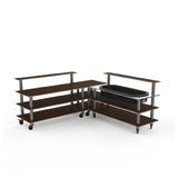 Steelite MGCMLB01WSXW Mogogo Buffet Solutions Modular Cooling Corner Station 3-tier
