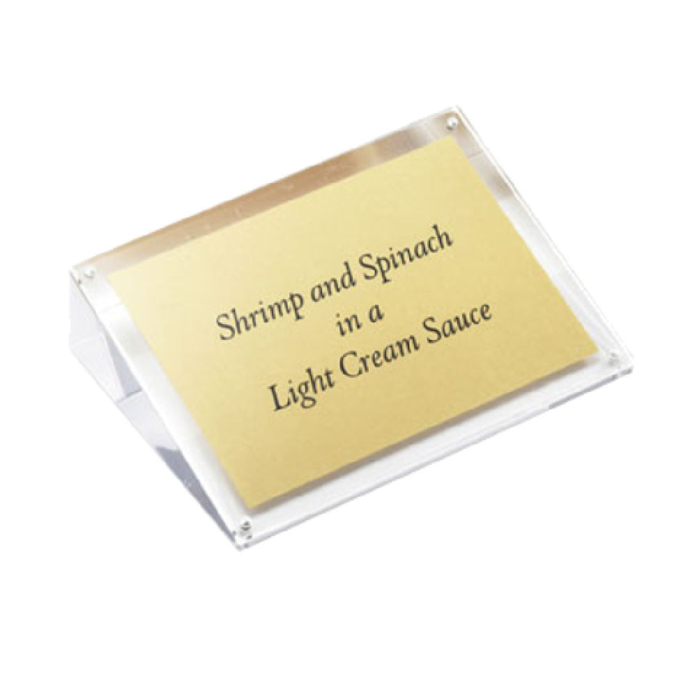 TableCraft Products ACHS46 - Magnetic Card/Sign Holder, 3-7/8" X 6" X 1-1/2", Slanted