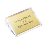 TableCraft Products ACHS46 - Magnetic Card/Sign Holder, 3-7/8" X 6" X 1-1/2", Slanted