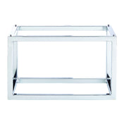 Hubert 14336 - Expressly Hubert® Display Riser, 10-43/100"L X 6-19/50"W X 7"H, Chrome-plated Metal Base