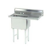 Advance Tabco FC-1-1818-18R-X Special Value Fabricated Sink 1-compartment 18" Right Drainboard