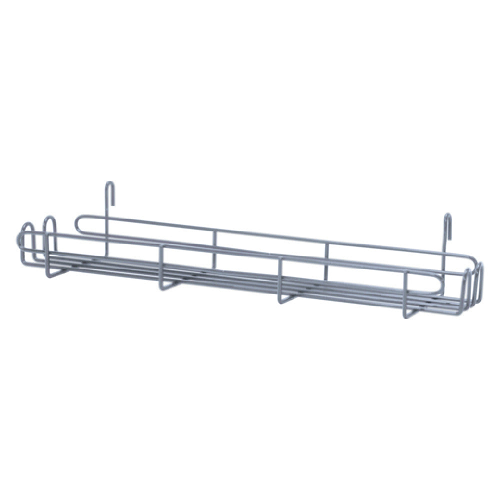 Quantum SG-SR2254GY Store Grid Spice Rack 11-1/4"W X 5"W X 3-3/4"H Gray Epoxy Antimicrobial Finish