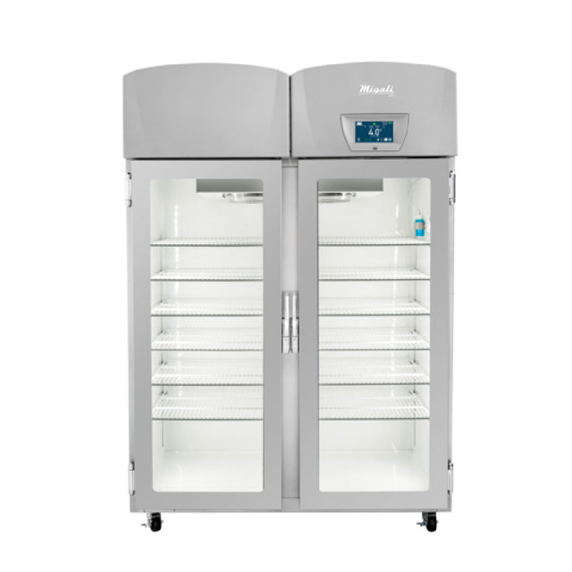 Migali Industries EVOX-2RG-LB Medical-Grade Refrigerator 44.9 Cu. Ft. Capacity Two Glass Door