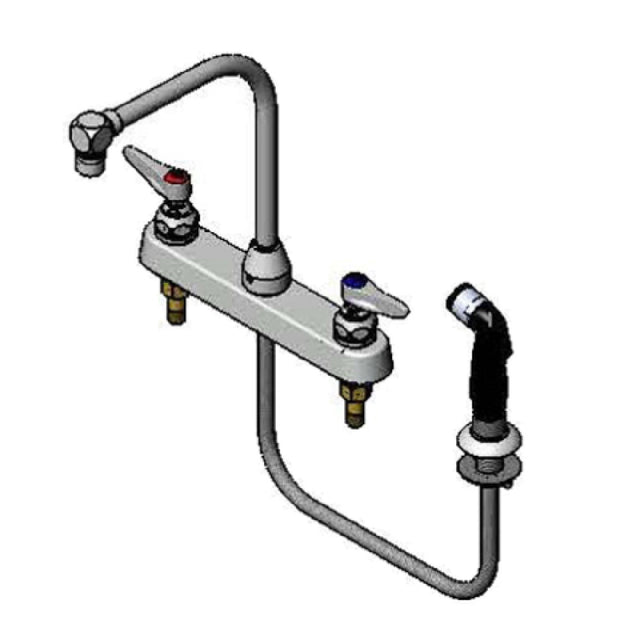 T&S Brass B-1173 Faucet Workboard Deck Mount 8" Center