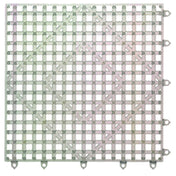 San Jamar VM5280CL-12 Versa-Mat® Bar Mat Tile/Shelf Liner 12" X 12" Interlocking