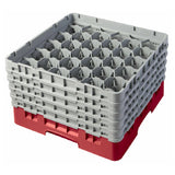 Cambro 30S958163 Camrack® Glass Rack With (5) Soft Gray Extenders Full Size