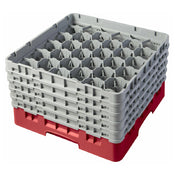 Cambro 30S958163 Camrack® Glass Rack With (5) Soft Gray Extenders Full Size